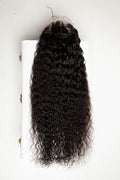 Curly Pre-Plucked Lace Frontal Wig, Natural Black Color